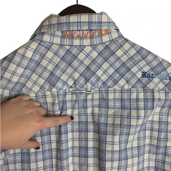 Rock Revival Men’s Plaid Western Pearl Snap Shirt Size XL - Picture 3 of 9